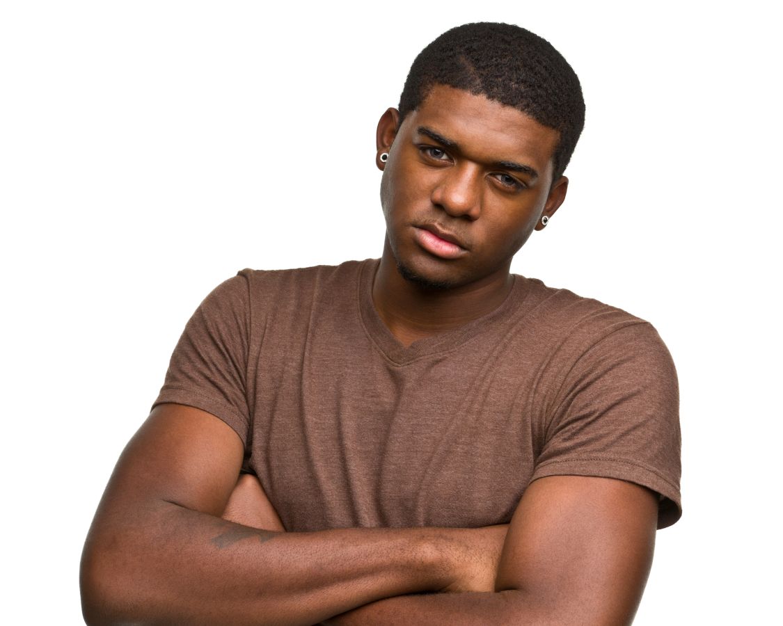 Tough Big Young Man