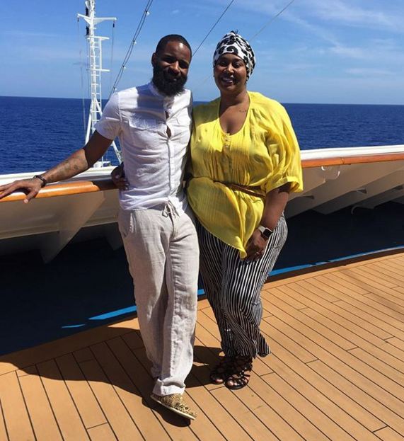 Harold Green and his wife snap a photo