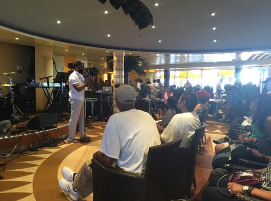 Poet Harold Green during his workshop