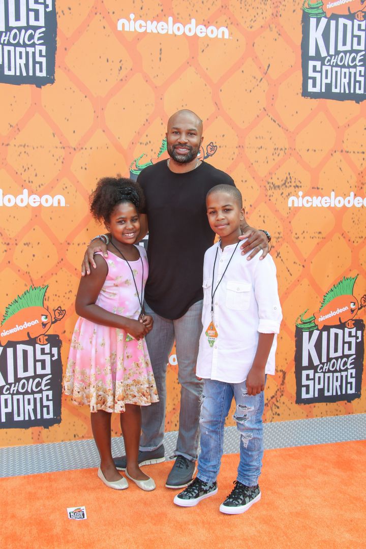 Derek Fisher and his kids