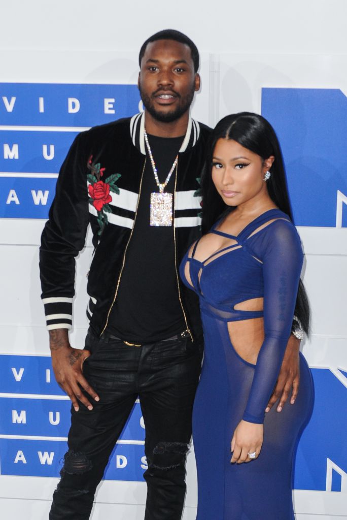 08/28/2016 - Meek Mill, Nicki Minaj - 2016 MTV Video Music Awards - Arrivals - Madison Square Garden - New York, NY, USA - Keywords: 1/2 length, half length, rapper Orientation: Portrait Face Count: 1 - False - Photo Credit: Aaron J. Thornton / PR Photos - Contact (1-866-551-7827) - Portrait Face Count: 1