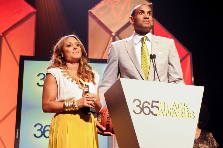 Tamia and Grant Hill