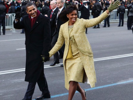 Barack Obama, Michelle Obama at his 2009 Inauguration