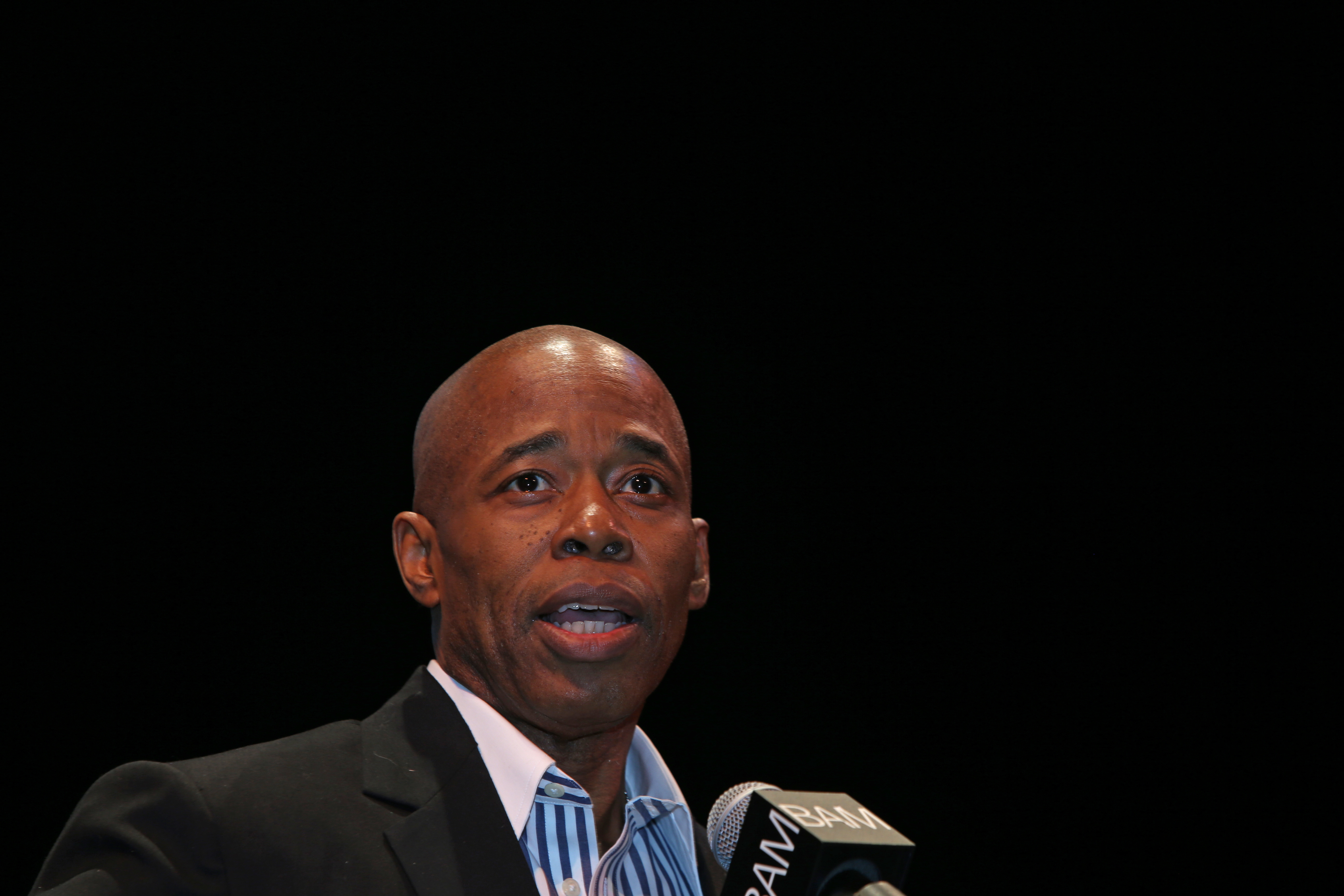 Brooklyn borough president Eric Adams during Dr Martin...