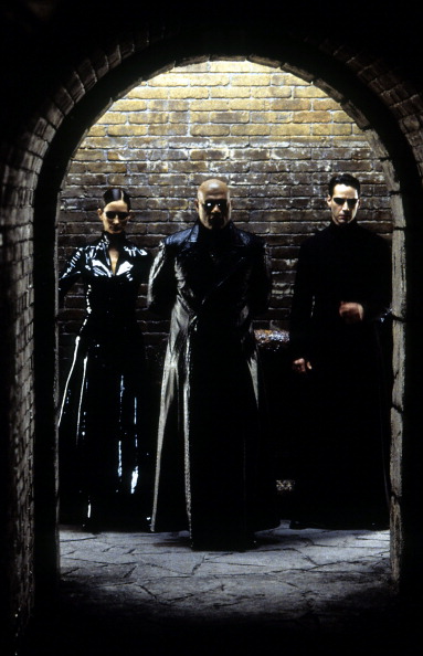 Laurence Fishburne And Keanu Reeves In 'The Matrix Reloaded'