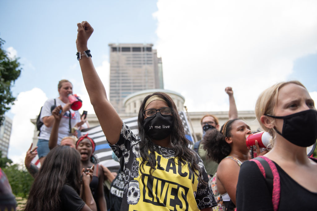 Anti-Mask Rally In Columbus