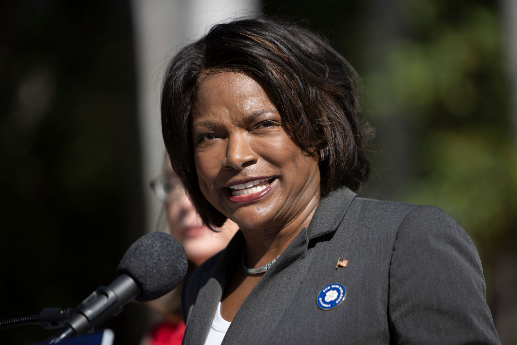Democratic Senate Candidate Rep. Val Demings And Former Rep. Gabrielle Giffords Address Gun Violence At Memorial For Victims