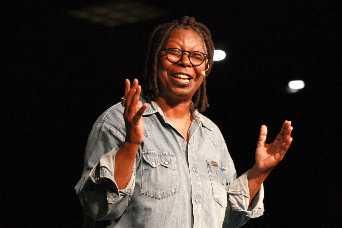 Whoopi Goldberg performs live