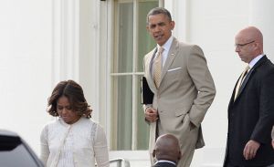 President Obama And Family Go To Sunday Church