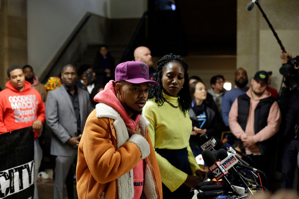 Chance The Rapper Holds News Conference At Chicago City Hall