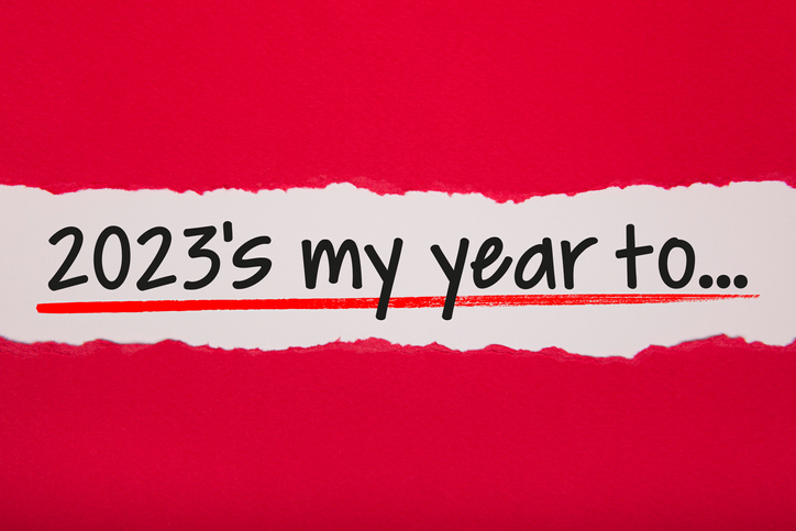 Torn Paper With 2023's my year to On White Background