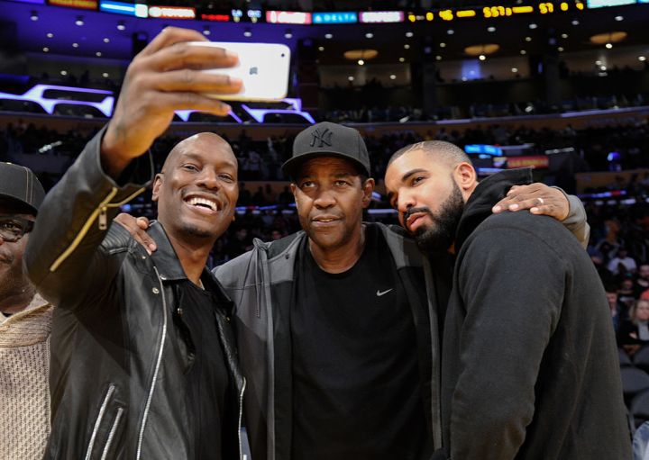 Celebrities At The Los Angeles Lakers Game