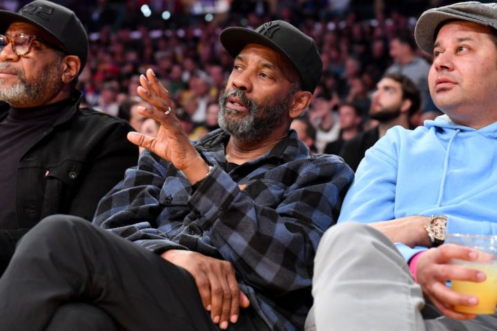 Celebrities At The Los Angeles Lakers Game