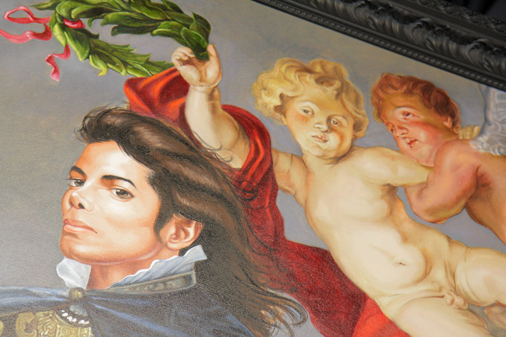 The Deitch Gallery, a painting by artist Kehinde Wiley