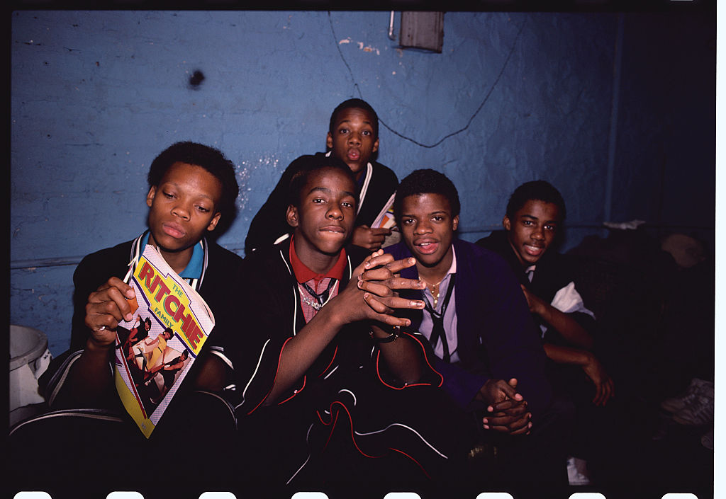 Music Group New Edition Posing
