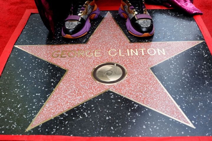 George Clinton's star on Hollywood Blvd in Hollywood, California