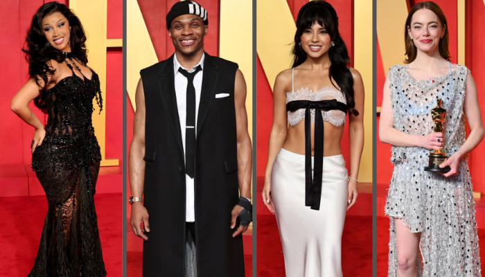 2024 Vanity Fair Oscar Party Collage