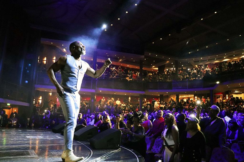 Tom Joyner Fantastic Voyage 2024 Kirk Franklin, ship church, Griff, Darlene McCoy, Damon Little, Big Al Cherry, Dennys, Sybil Wilks