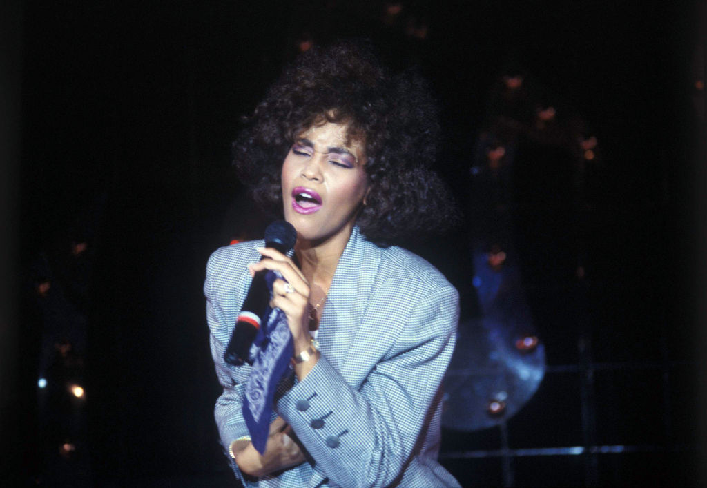 American singer, actress and model Whitney Houston...