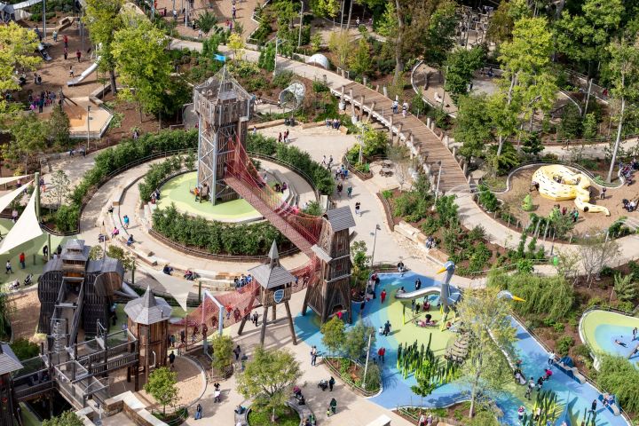 An overview of Gathering Place Park