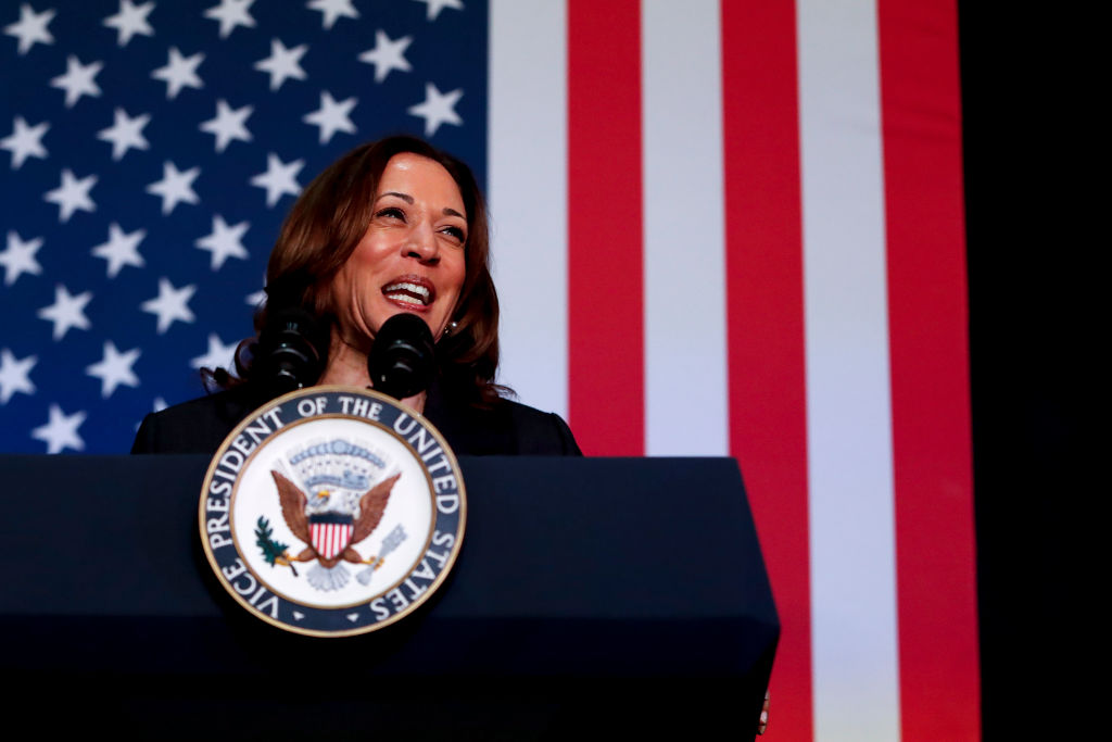 Vice President Harris Holds Campaign Event In Kalamazoo, Michigan