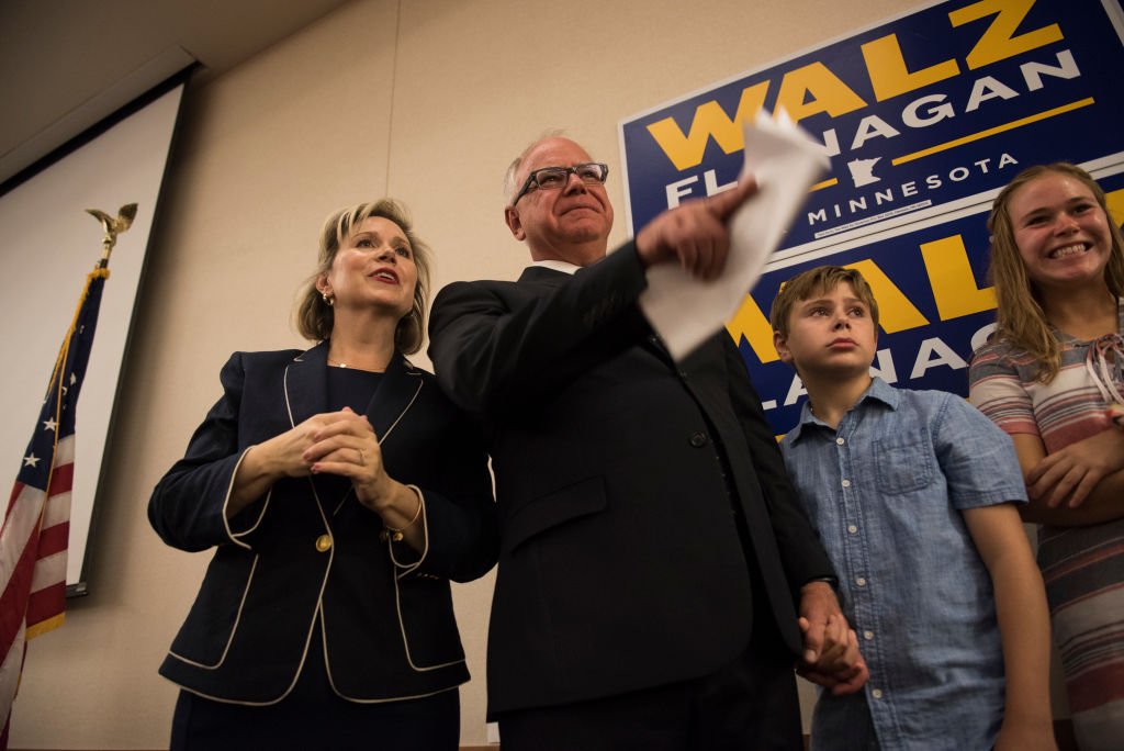 Minnesota Gubernatorial Candidate Rep. Tim Walz Holds Primary Night Event In St. Paul