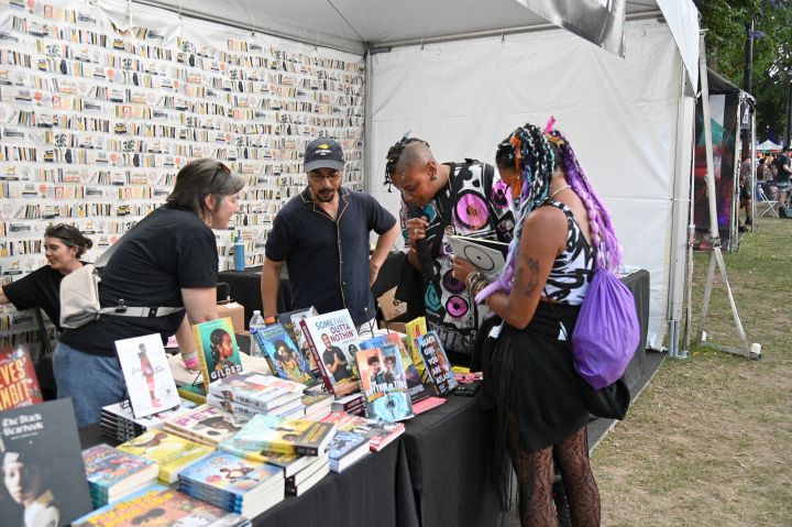 Book signings and giveaways for the proud blerds in attendance