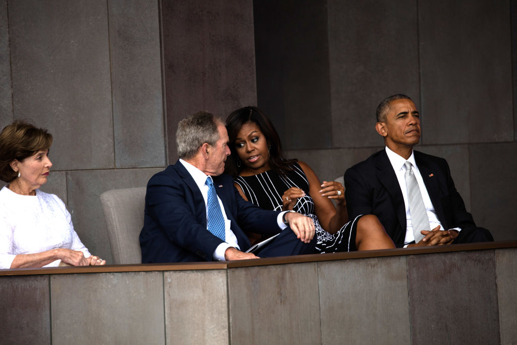 Obamas & Bushs At NMAAHC Opening