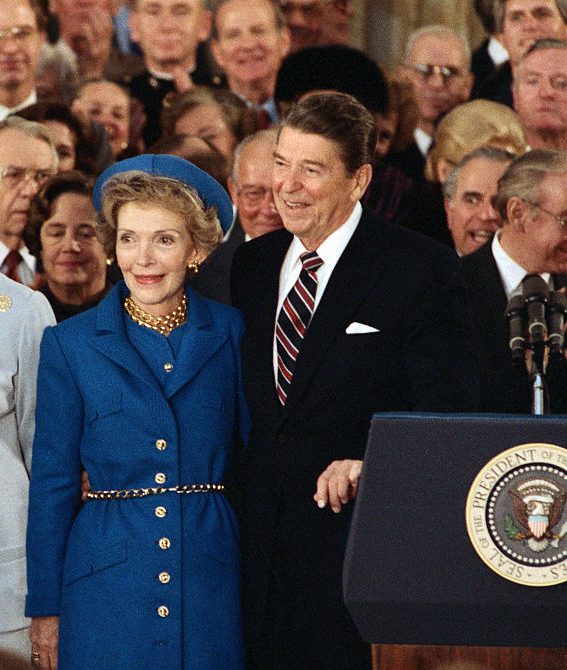 Reagan and Bush Families at Inauguration