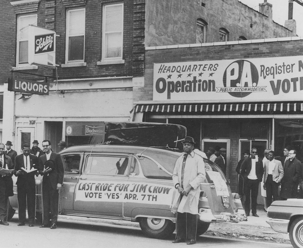 Citizens Staging A Mock Funeral